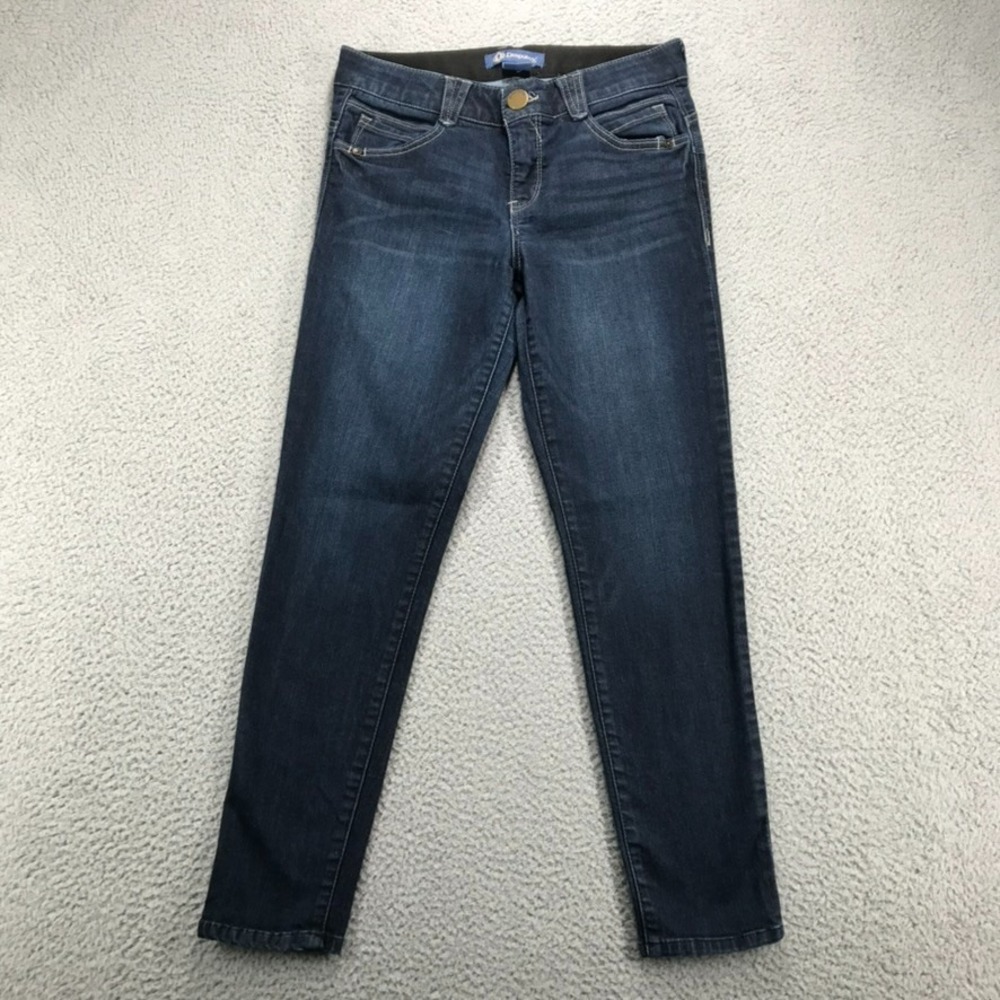Democracy Jeans Womens 6 Dark Wash Ankle Skimmer Ab'solution Stretch B1176BKAN